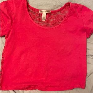 Pink crop top